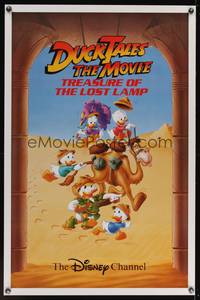 9v108 DUCKTALES: THE MOVIE TV 1sh '90 Walt Disney, Scrooge McDuck, Huey, Dewey & Louie on camel!