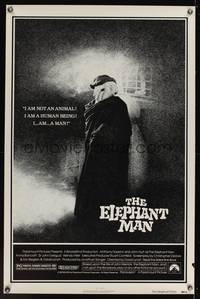 9v116 ELEPHANT MAN 1sh '80 John Hurt is not an animal, Anthony Hopkins, directed by David Lynch!