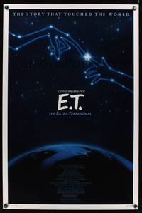 9v112 E.T. THE EXTRA TERRESTRIAL 1sh R85 Steven Spielberg classic, John Alvin art!