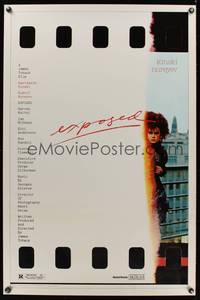 9v126 EXPOSED 1sh '83 image of model Nastassia Kinski, cool exposed film poster design!