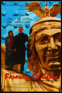 9v132 FARAWAY SO CLOSE 1sh '93 Wim Wenders fantasy sequel to Wings of Desire, cool image!