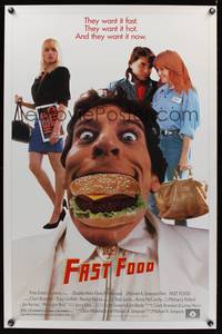 9v134 FAST FOOD 1sh '89 Traci Lords, Jim Varney as Wrangler Bob, burgers & thighs!
