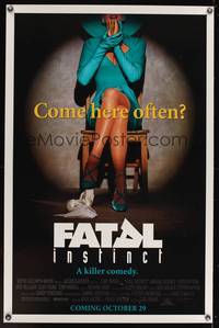 9v139 FATAL INSTINCT DS advance 1sh '93 Sean Young, wacky Basic Instinct parody image!