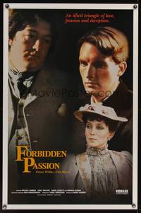 9v157 FORBIDDEN PASSION video 1sh '87 Michael Gambon as Oscar Wilde, Emily Richard