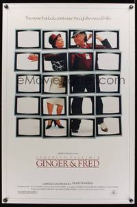 9v179 GINGER & FRED 1sh '86 directed by Federico Fellini, Marcello Mastroianni, Giulietta Masina