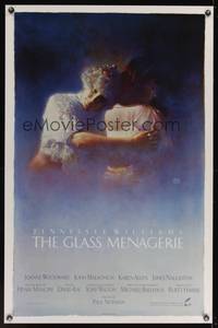 9v180 GLASS MENAGERIE int'l 1sh '87 Paul Newman's movie based on Tennessee Williams' play, Sano art!