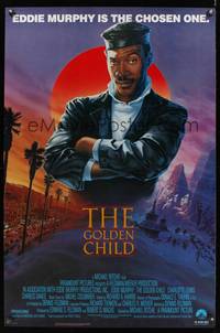 9v188 GOLDEN CHILD 1sh '86 great artwork of the chosen one Eddie Murphy by John Alvin!