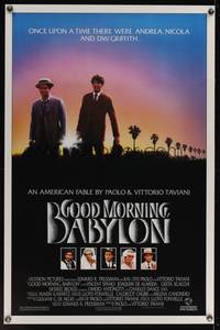 9v190 GOOD MORNING BABYLON 1sh '87 Charles Dance as D.W. Griffith, directed by Taviani brothers!
