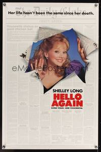 9v225 HELLO AGAIN 1sh '87 Shelley Long's life hasn't been the same since her death!