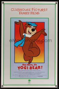 9v229 HEY THERE IT'S YOGI BEAR 1sh R86 Hanna-Barbera, Yogi's first full-length feature!