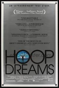 9v236 HOOP DREAMS 1sh '94 powerful basketball documentary, an extraordinary true story!