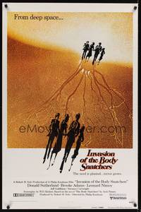 9v256 INVASION OF THE BODY SNATCHERS advance 1sh '78 Philip Kaufman classic remake of invaders!