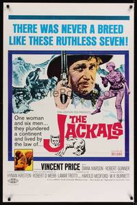 9v265 JACKALS 1sh '67 Vincent Price plundering in South Africa with ruthless companions!