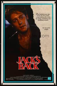 9v264 JACK'S BACK 1sh '88 James Spader re-creates the killings of Jack the Ripper in Los Angeles!