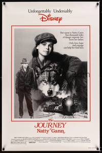 9v273 JOURNEY OF NATTY GANN 1sh '85 Disney, great close up of Meredith Salenger & dog, John Cusack