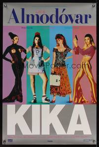 9v280 KIKA 1sh '93 Pedro Almodovar, great full-length images of four sexy models!