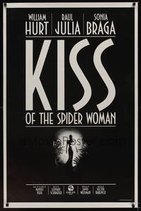 9v281 KISS OF THE SPIDER WOMAN 1sh '85 Sonia Braga, William Hurt, Raul Julia