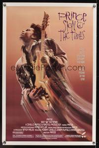 9v405 SIGN 'O' THE TIMES 1sh '87 rock and roll concert, great image of Prince with guitar!