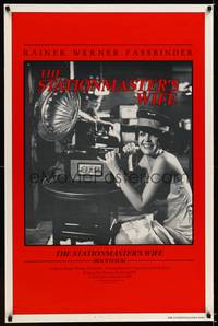 9v427 STATIONMASTER'S WIFE 1sh '82 Rainer Werner Fassbinder, c/u of pretty Elisabeth Trissenaar!