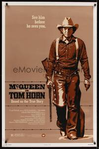 9v452 TOM HORN 1sh '80 they couldn't bring enough men to bring Steve McQueen down!