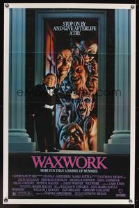 9v479 WAXWORK 1sh '88 stop on by and give afterlife a try, more fun than a barrel of mummies!