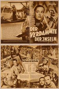 9w152 OUTCAST OF THE ISLANDS German program '52 exotic sexy Kerima, directed by Carol Reed!