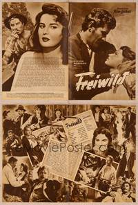 9w153 OUTLAW GIRL German program '51 sexy Silvana Mangano in a story of murder and revenge!