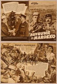 9w154 OUTPOST IN MOROCCO German program '51 George Raft, Akim Tamiroff, Marie Windsor, different!