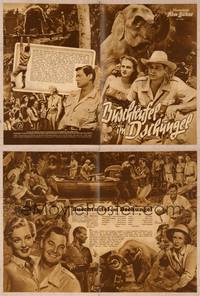 9w156 PYGMY ISLAND German program '51 Johnny Weissmuller as Jungle Jim with Ann Savage, different!