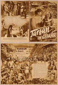 9w172 TARZAN & THE MERMAIDS German program '51 Johnny Weissmuller & sexy Brenda Joyce, different!