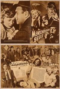 9w176 UNION STATION German program '51 William Holden, Nancy Olson, Barry Fitzgerald, film noir!
