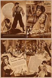 9w178 VALENTINO German program '51 Eleanor Parker, Anthony Dexter as Rudolph, different images!