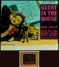 9w094 GUEST IN THE HOUSE glass slide '44 mentally ill Anne Baxter + painter Ralph Bellamy!