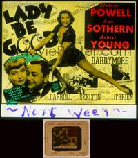 9w106 LADY BE GOOD glass slide '41 full-length Eleanor Powell + Ann Sothern & Robert Young!