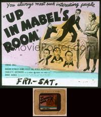 9w127 UP IN MABEL'S ROOM glass slide '44 Marjorie Reynolds, Dennis O'Keefe, Gail Patrick, Auer