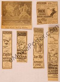 9w012 LOT OF TOM MIX NEWSPAPER ADS 38 ads '20s-30s Destry Rides Again, Daredevil Reward + more!