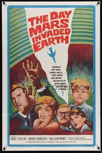 9x173 DAY MARS INVADED EARTH 1sh '63 their bodies & brains were destroyed by alien super-minds!