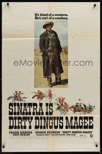 9x216 DIRTY DINGUS MAGEE 1sh '70 full-length image of dusty cowboy Frank Sinatra!
