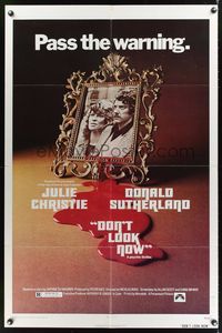 9x226 DON'T LOOK NOW 1sh '73 Nicolas Roeg directed, Julie Christie, Donald Sutherland