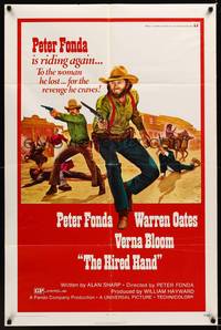 9x359 HIRED HAND 1sh '71 Peter Fonda directs & stars, Warren Oates, riding for revenge!