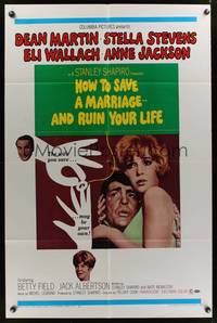 9x392 HOW TO SAVE A MARRIAGE 1sh '68 Dean Martin, Stella Stevens, Eli Wallach, And Ruin Your Life!