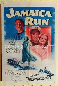9x423 JAMAICA RUN 1sh '53 Lewis Foster directed, Ray Milland, sexy Arlene Dahl & Wendell Corey!