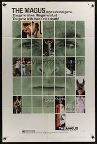 9x482 MAGUS 1sh '69 Michael Caine, Anthony Quinn, Candice Bergen, Anna Karina, the game is life!