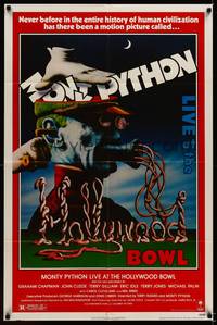 9x519 MONTY PYTHON LIVE AT THE HOLLYWOOD BOWL 1sh '82 great wacky meat grinder image!