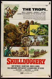 9x712 SKULLDUGGERY 1sh '70 the living descendant of the missing link, was it human or animal!