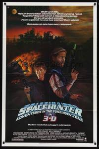 9x726 SPACEHUNTER ADVENTURES IN THE FORBIDDEN ZONE 1sh '83 art of Molly Ringwald, Peter Strauss!