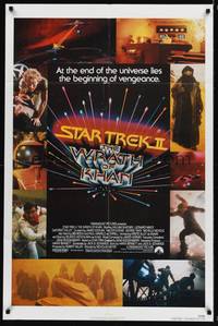 9x735 STAR TREK II 1sh '82 The Wrath of Khan, Leonard Nimoy, William Shatner, sci-fi sequel!