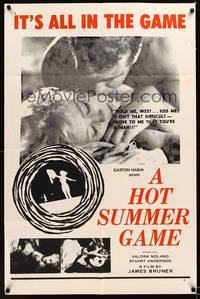 9x754 SUMMER CHILDREN 1sh '65 Valora Noland & Stuart Anderson in A Hot Summer Game!