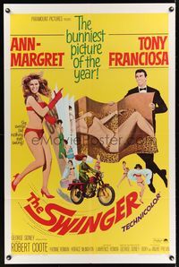 9x764 SWINGER 1sh '66 super sexy Ann-Margret, Tony Franciosa, the bunniest picture of the year!
