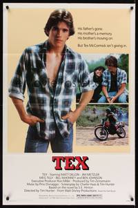 9x779 TEX 1sh '82 young Matt Dillon, Meg Tilly & Emilio Estevez, from S.E. Hinton's novel!